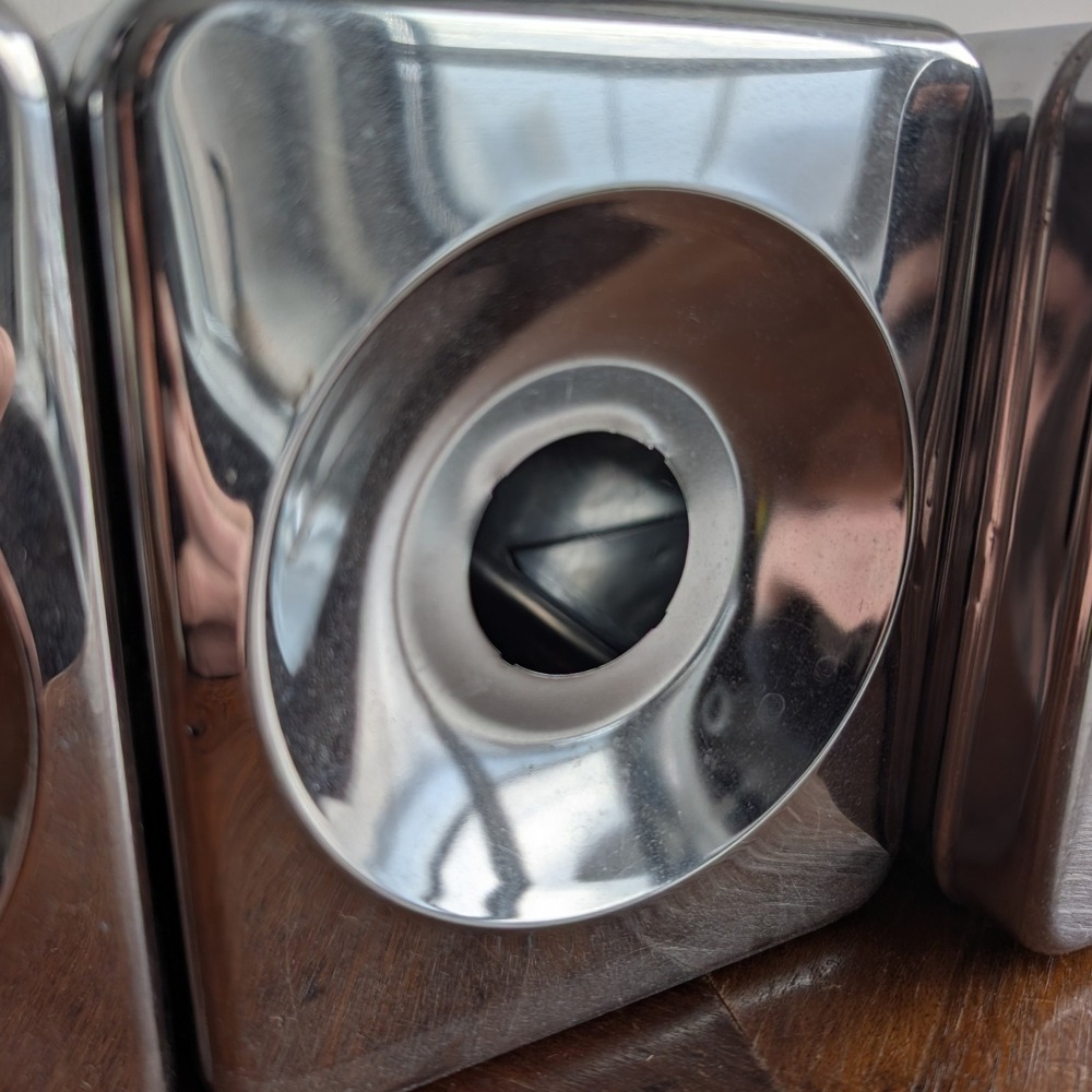 MCM Vintage Lincoln Beautyware Chrome Metal 3 Piece Canister Set - Picture 6 of 13